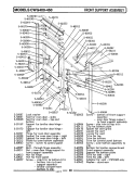 FRONT SUPPORT ASSEMBLY Diagram and Parts List for CWG450  Maytag Wall Oven