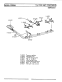 VALVES & CONTROLS Diagram and Parts List for CRP382  Maytag Range