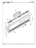 CONTROL PANEL Diagram and Parts List for CWE9900  Maytag Wall Oven