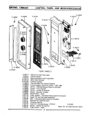 CONTROL PANEL & MICROPROCESSOR (CME501) Diagram and Parts List for CME501  Maytag Microwave
