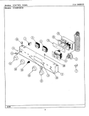 CONTROL PANEL Diagram and Parts List for CFE8010ACB  Maytag Range