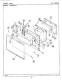 DOOR Diagram and Parts List for CFE8010ACB  Maytag Range