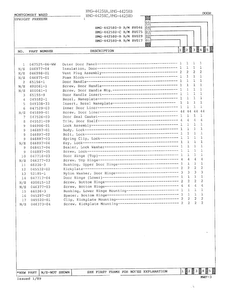 Freezer Door Page 2 Diagram and Parts List for 44258B  Admiral Freezer