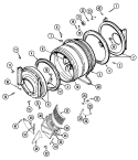 Part Location Diagram of 33001107 Whirlpool FRONT- TUM