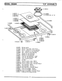 TOP ASSEMBLY Diagram and Parts List for CBG500  Maytag Range