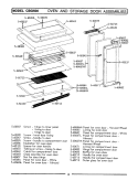 OVEN & STORAGE DOOR ASSEMBLIES Diagram and Parts List for CBG500  Maytag Range