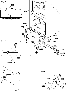 Insulation & Roller Assembly Diagram and Parts List for BX22S5E-P1196704WE  Amana Refrigerator