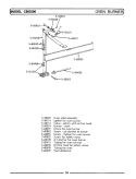 OVEN BURNER Diagram and Parts List for CBG500  Maytag Range