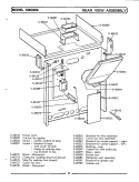 REAR VIEW ASSEMBLY Diagram and Parts List for CBG500  Maytag Range