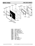 DOOR ASSEMBLY Diagram and Parts List for CWE501  Maytag Wall Oven
