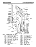 FRONT SUPPORT ASSEMBLY Diagram and Parts List for CWE501  Maytag Wall Oven