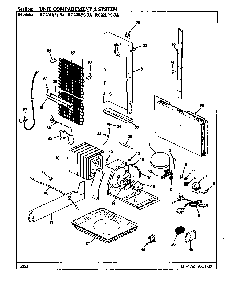 Unit Compartment & System Diagram and Parts List for RC22HY-3A 9S01A Magic Chef Refrigerator