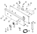 CONTROL PANEL Diagram and Parts List for LDE8404ADL  Maytag Dryer