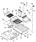 FREEZER COMPARTMENT Diagram and Parts List for RTD1700CGE  Maytag Refrigerator