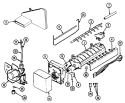 OPTIONAL ICE MAKER KIT (RAE3100AAX) Diagram and Parts List for RTC1900CAE  Maytag Refrigerator