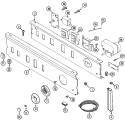Part Location Diagram of 33001048 Whirlpool Electronic Control Board