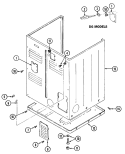 CABINET - REAR Diagram and Parts List for LDG7304AAE  Maytag Dryer