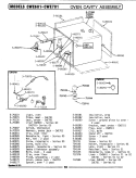 OVEN CAVITY ASSEMBLY (CWE601, CWE701) Diagram and Parts List for CWE701  Maytag Wall Oven