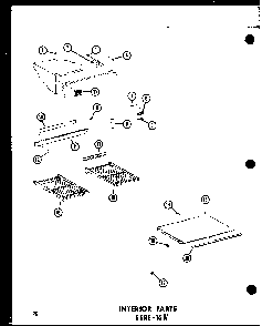 Section 4 Diagram and Parts List for ESRC316B-L-P73500-1WL  Amana Refrigerator