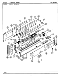 CONTROL PANEL Diagram and Parts List for BCRE905  Maytag Range
