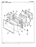 DOOR Diagram and Parts List for BCRE905  Maytag Range