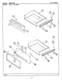 DRAWER Diagram and Parts List for BCRE905  Maytag Range