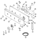CONTROL PANEL Diagram and Parts List for LDE9304ACE  Maytag Dryer