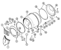 TUMBLER Diagram and Parts List for LDE8604ADL  Maytag Dryer