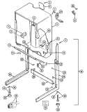 CABINET - DRYER Diagram and Parts List for LSG7806ABM  Maytag Washer Dryer Combo
