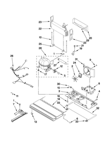 Unit Parts Diagram and Parts List for AFF2534FES6  Amana Refrigerator