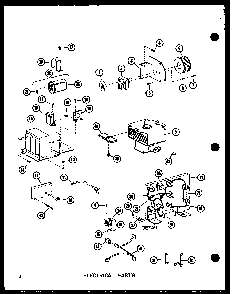Electrical Parts Diagram and Parts List for R-3 P73389-1M Amana Microwave