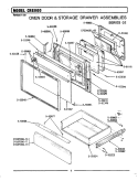 Part Location Diagram of 550866 Whirlpool HANDLE, SERVICE DRAWER
