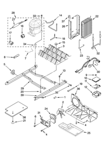 Unit Parts Diagram and Parts List for MSD2274VEA00  Maytag Refrigerator