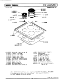 TOP ASSEMBLY Diagram and Parts List for BCRE900  Maytag Range