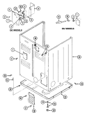 CABINET - REAR Diagram and Parts List for LDE9904ACE  Maytag Dryer