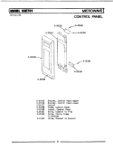 CONTROL PANEL - MICROWAVE Diagram and Parts List for LCCE701  Maytag Microwave Oven Combo