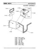 BLOWER ASSEMBLY - MICROWAVE Diagram and Parts List for LCCE701  Maytag Microwave Oven Combo
