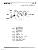 COOLING FAN ASSEMBLY Diagram and Parts List for LCCE701  Maytag Microwave Oven Combo