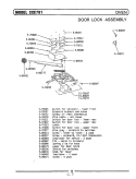 DOOR LOCK ASSEMBLY Diagram and Parts List for LCCE701  Maytag Microwave Oven Combo