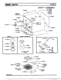 CAVITY ASSEMBLY Diagram and Parts List for LCCE701  Maytag Microwave Oven Combo