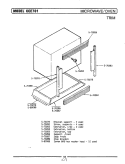 TRIM - MICROWAVE / OVEN Diagram and Parts List for LCCE701  Maytag Microwave Oven Combo