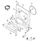 FRONT PANEL & CONTROL PANEL Diagram and Parts List for LSE9904ADL  Maytag Washer Dryer Combo