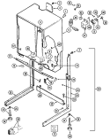 CABINET - DRYER Diagram and Parts List for LSE9904ADL  Maytag Washer Dryer Combo