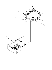 Shelving And Drawers Diagram and Parts List for SSD21SL-P1193901WL  Amana Refrigerator