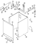 CABINET Diagram and Parts List for LAT8705AAM  Maytag Washer