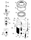 TUB Diagram and Parts List for LAT8404AAL  Maytag Washer