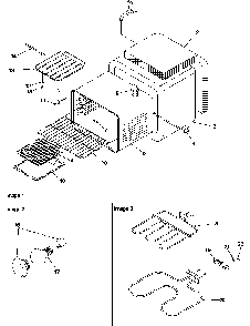 Cavity Diagram and Parts List for ART6610E-P1143461NE  Amana Range