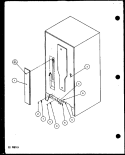 CABINET BACK Diagram and Parts List for BZ20QE P1125507W E Amana Refrigerator