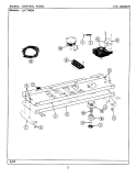 CONTROL PANEL Diagram and Parts List for LAT7480AAW  Maytag Washer