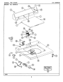 TOP COVER Diagram and Parts List for LAT7480AAW  Maytag Washer